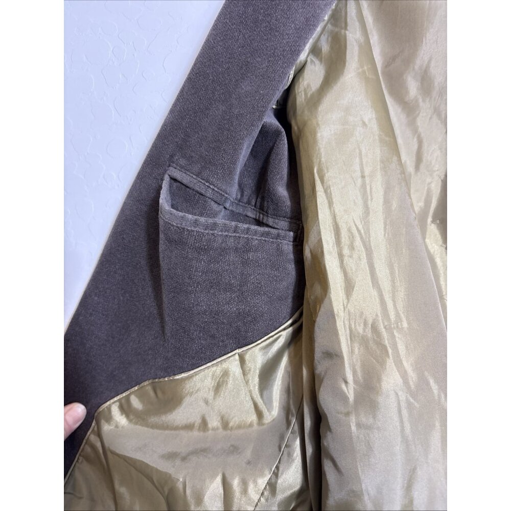 Gap Men XL Brown Suede Cotton Academia Y2K VTG Preppy 2-Button Blazer Grandpa - Picture 13 of 13